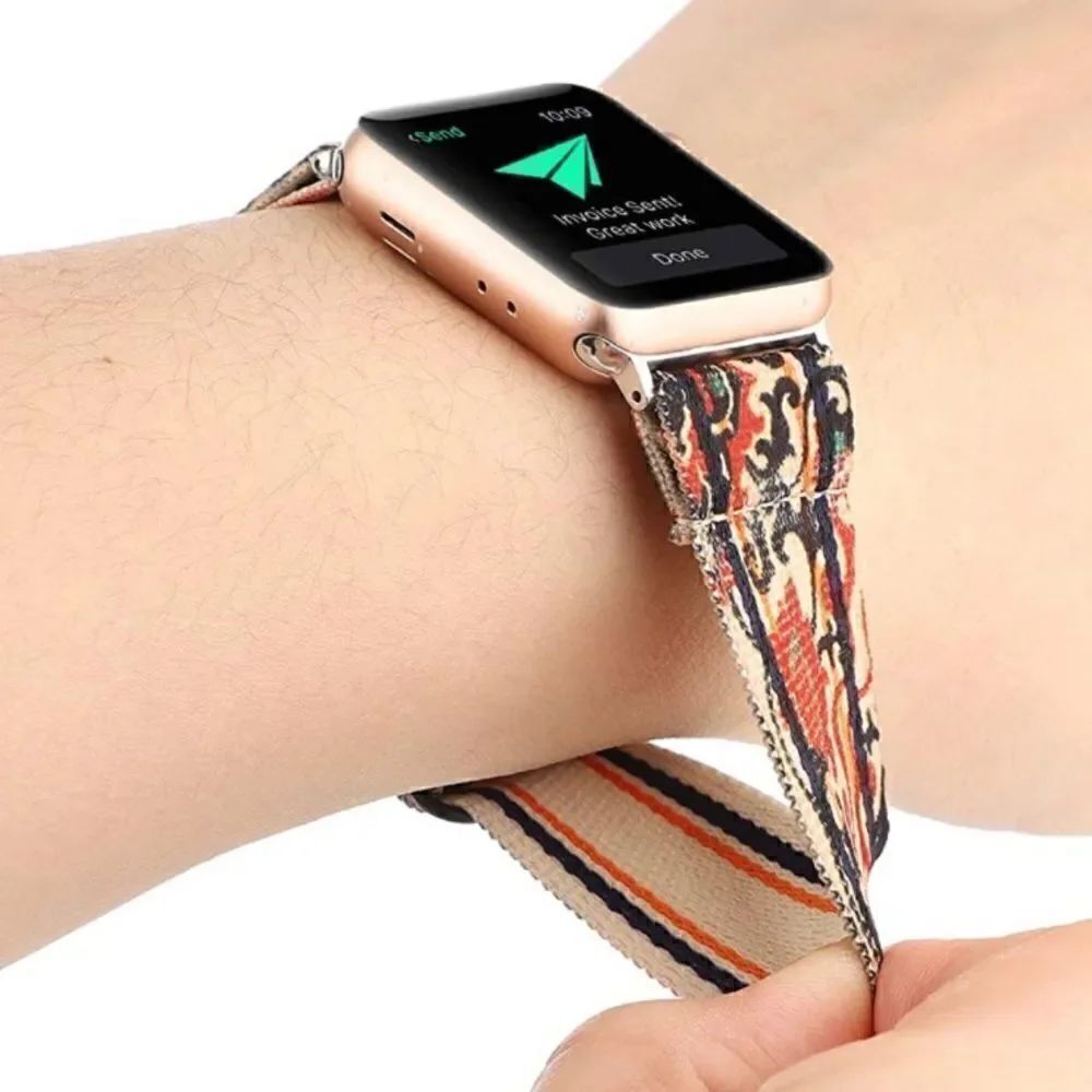 Floral Stretchy Loop Band for Apple Watch - Picture 4 of 4